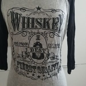 Whiskey Baseball Tee